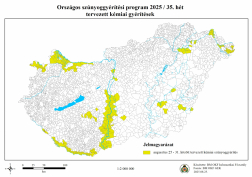 Szúnyoggyérítés 2025 35.hét Tervezett